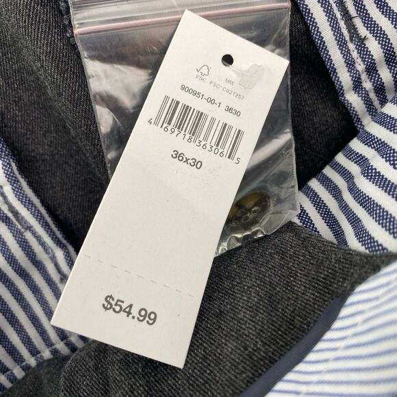 Gap Pants Mens 36x30 Gray Dress Trouser Tailored Straight Fit Career NWT - Picture 6 of 11